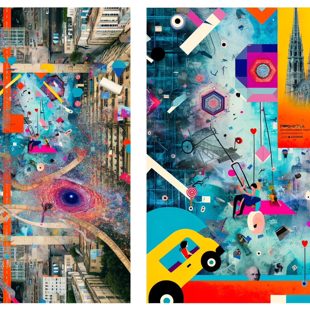 Collage de una ciudad